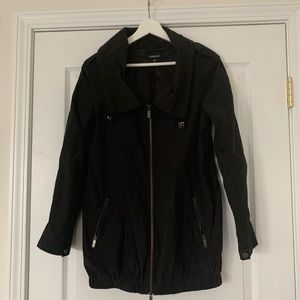 Bebe Black Trench Coat Size: Small,